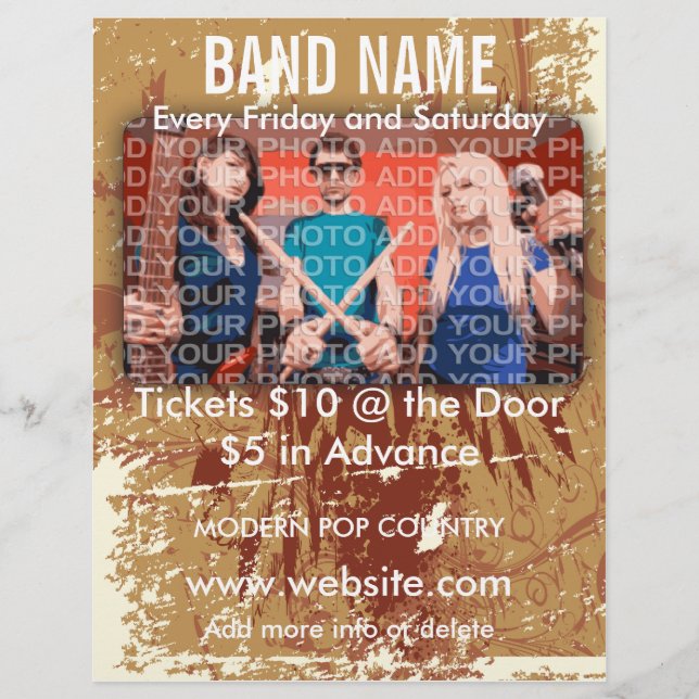 Band Name Music Flyer (Front)