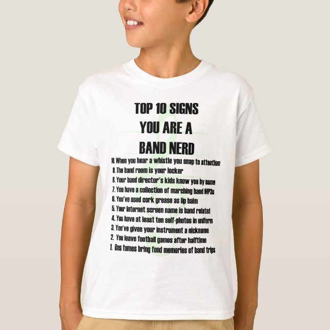Band Nerd Top 10 (Front)