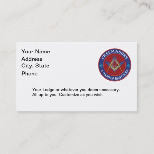 Band of Brothers Business Card Template