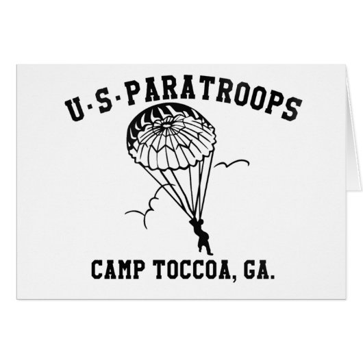 Band of Brothers Currahee US Paratrooper Toccoa Cards (Front Horizontal)