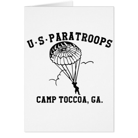 Band of Brothers Currahee US Paratrooper Toccoa Cards (Front)