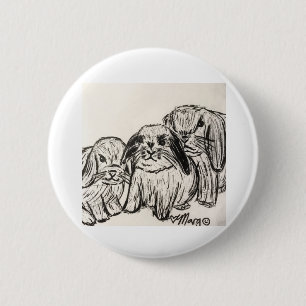 Band of Bunnies Button