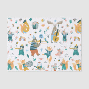 Band of Colorful Animals Tissue Paper