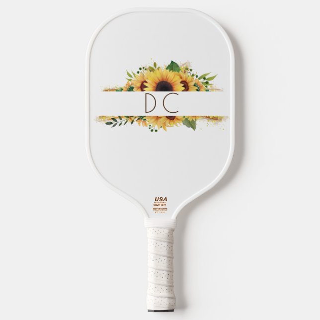 Band Of Sunflowers Pickleball Paddle (Front)
