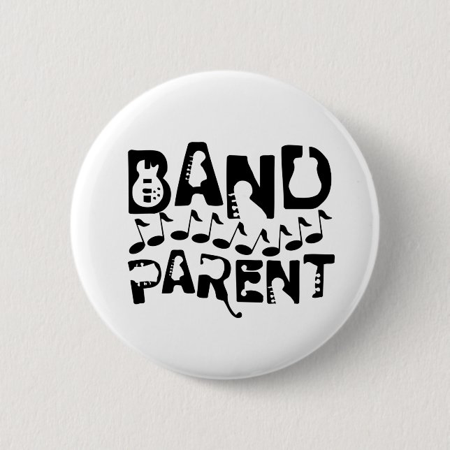Band Parent Music Notes Button (Front)