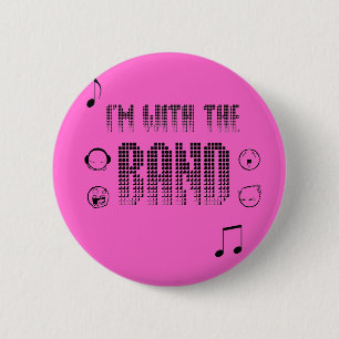 band pinback button