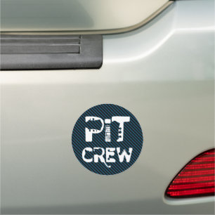 Band Pit Crew Musical Text Car Magnet