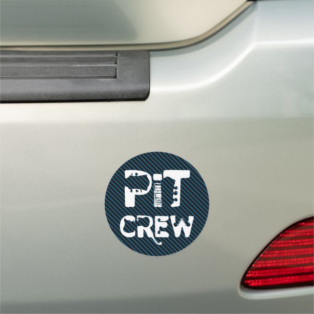 Band Pit Crew Musical Text Car Magnet (In Situ)