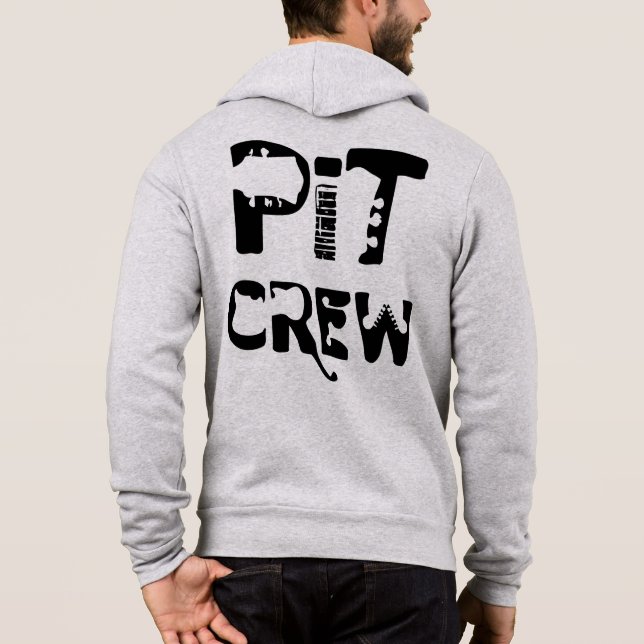 Band Pit Crew Musical Text Hoodie (Back)