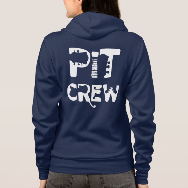 Band Pit Crew Musical Text Hoodie (Back)