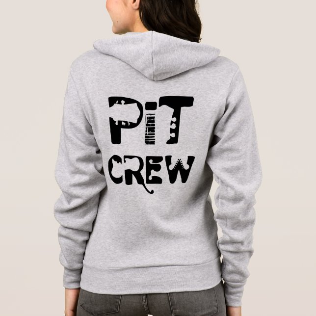 Band Pit Crew Musical Text Hoodie (Back)