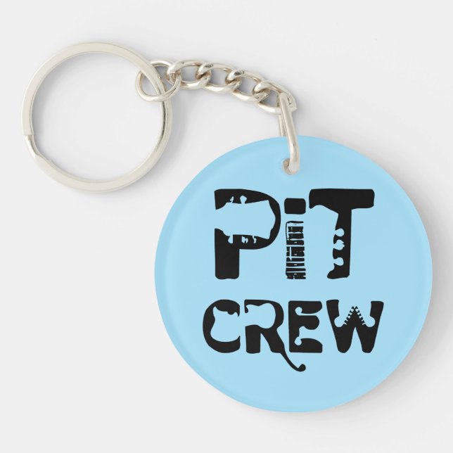 Band Pit Crew Musical Text Keychain (Front)