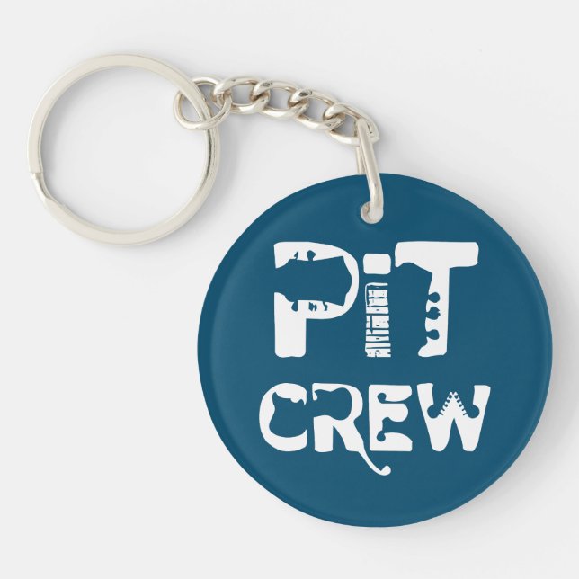 Band Pit Crew Musical Text Keychain (Front)