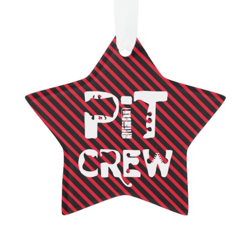 Band Pit Crew Musical Text Ornament