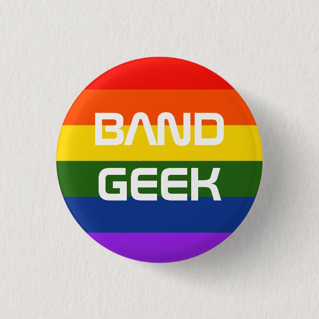 Band Pride Pinback Button (Front)