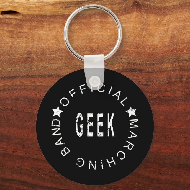 Band Quote Official Marching Band Geek  Keychain (Front)