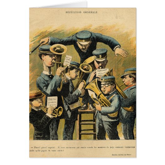Band rehearsal cards (Front)