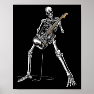 Band Rock And Roll Guitar s For Men Band Tee Poster