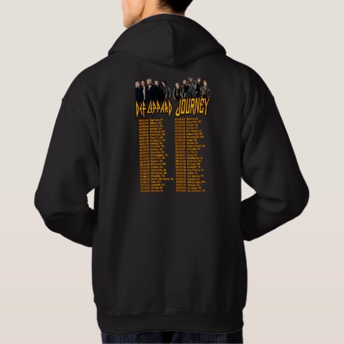 Band Rock DefJourny Tour Dates Design Hoodie