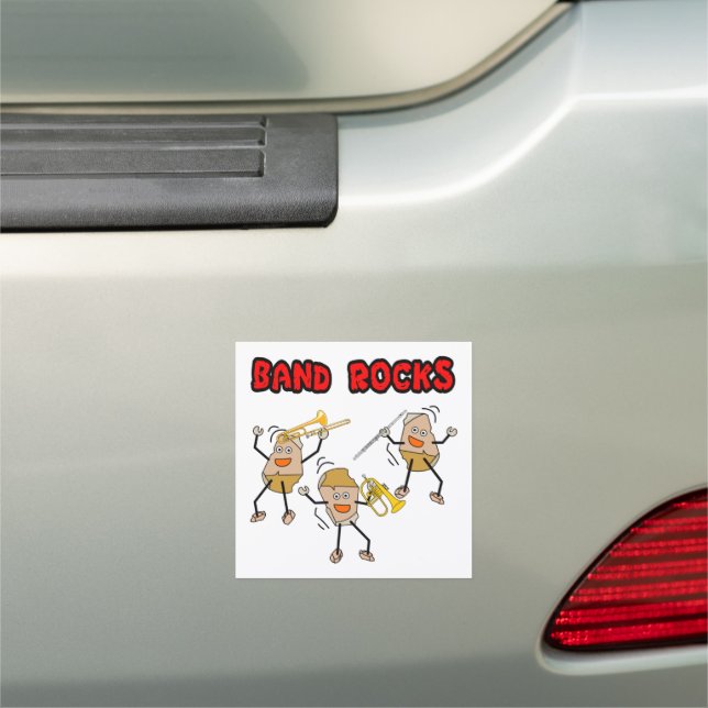 Band Rocks Car Magnet (In Situ)
