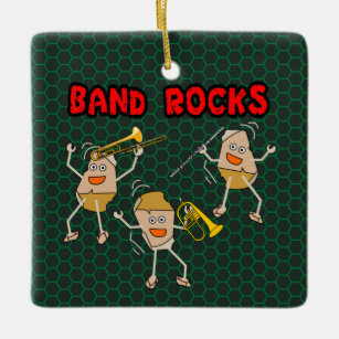 Band Rocks Ceramic Ornament
