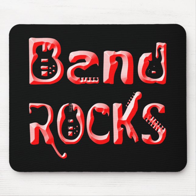 Band Rocks Mouse Pad (Front)