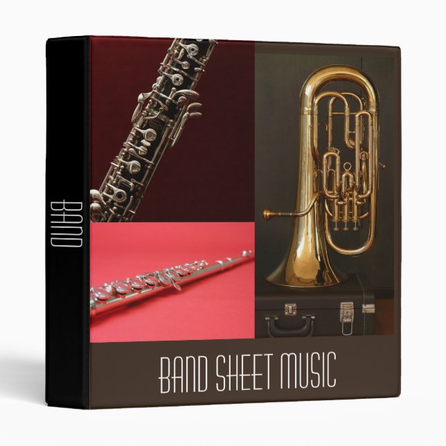 Band Sheet Music school band student folder (Front/Spine)