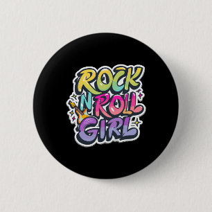 Band Shirts For Kids Rock N Roll Girl Rock And Rol Button