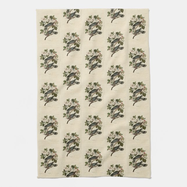 Band-tailed Pigeon - Audubon's Birds of America  Kitchen Towel (Vertical)