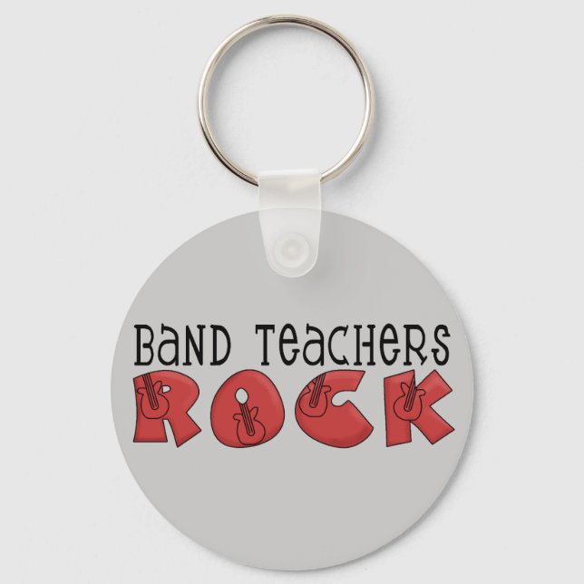 Band Teachers Rock Keychain (Front)