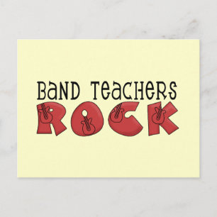 Band Teachers Rock Tshirts and Gifts Postcard