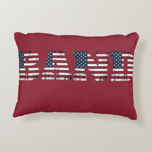 Band USA Flag Pillow