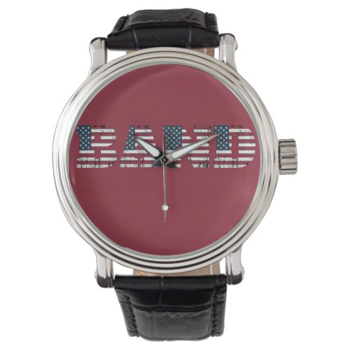 Band USA Flag Watch _ Red