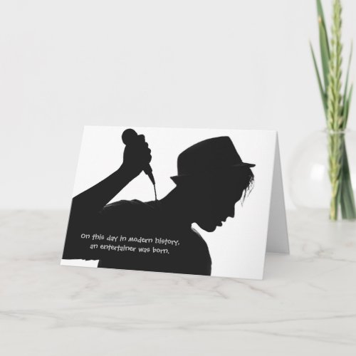 Band Vocalist Front Man Entertainer Birthday Card