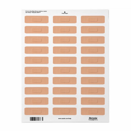 Bandage Bandaid Flesh Tone Envelope Stickers Label Zazzle