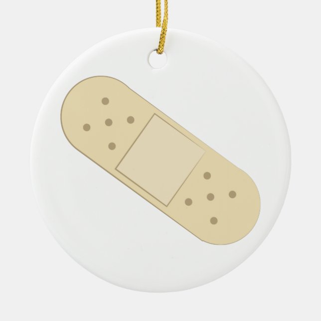 Bandage Ceramic Ornament (Front)