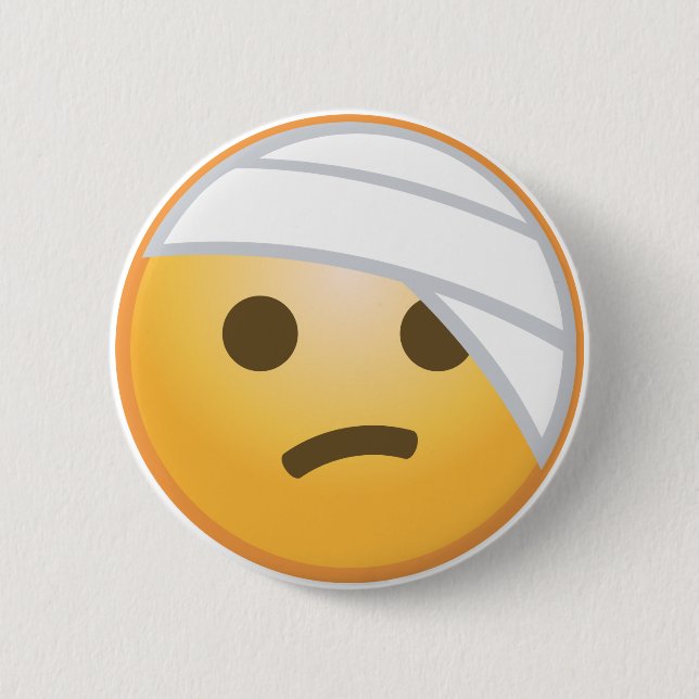 Bandage Face Emoji Button (Front)