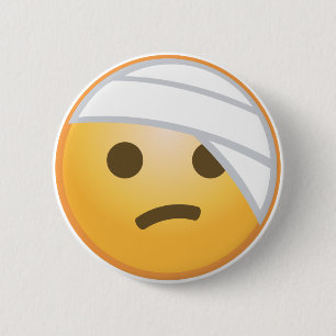 Bandage Face Emoji Button