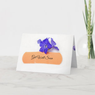 bandage on myrtle flower card