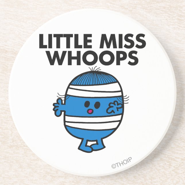 Bandaged Little Miss Whoops Sandstone Coaster (Front)