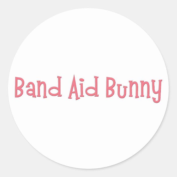 Bandaid Bunny Nurse Gifts Round Sticker