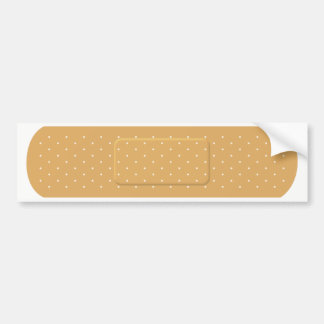 Bandaid for White Car Bumper Sticker
