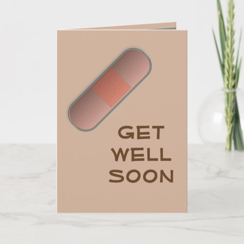 Bandaid Get Well Soon Card