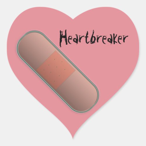 BandAid Heartbreaker Heart Sticker