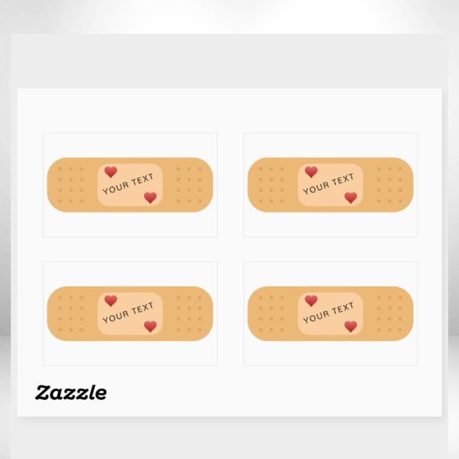 Bandaid patch plaster personalizable text Sticker (Creator Uploaded)
