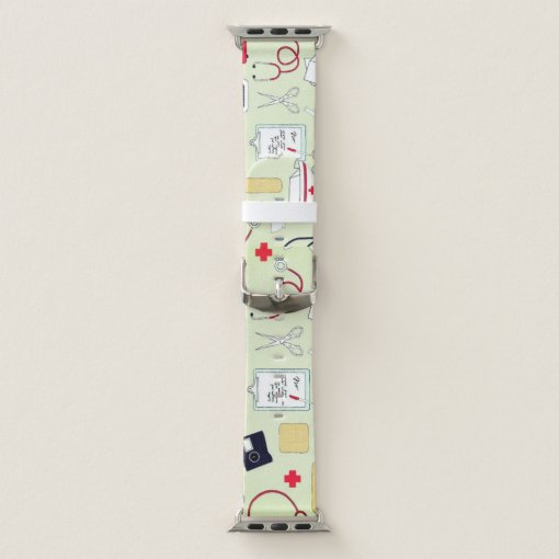 Bandaid/Stethoscope Nursing Apple Watch Band Zazzle