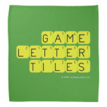 Game Letter Tiles  Bandana