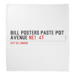 Bill posters paste pot  Avenue  Bandana
