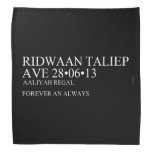 Ridwaan TaLiEp Ave  Bandana