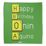 Happy
 Birthday
 Onin
 Aquino  Bandana